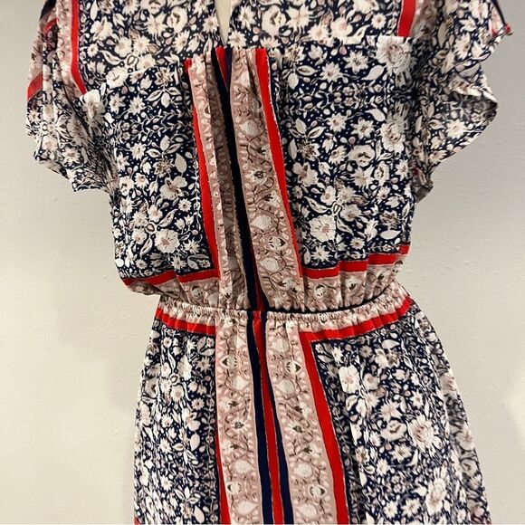 Monteau Floral Print short sleeve Dress cottagecore style size small - Picture 10 of 15